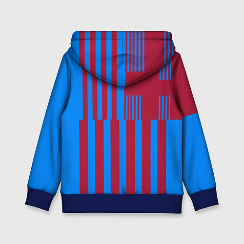Детская толстовка Домашняя форма ФК «Барселона» / 3D-Синий – фото 2