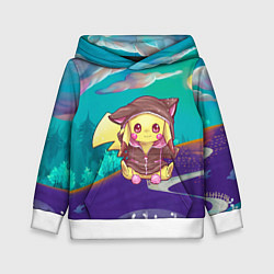 Толстовка-худи детская Покемон в костюме, цвет: 3D-белый