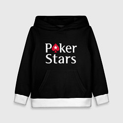 Толстовка-худи детская Poker Stars, цвет: 3D-белый