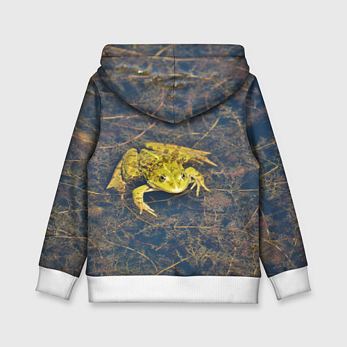 Детская толстовка Лягушка / 3D-Белый – фото 2