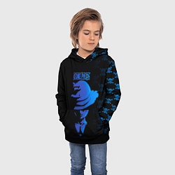 Толстовка-худи детская Манки Д Луффи One Piece, цвет: 3D-черный — фото 2