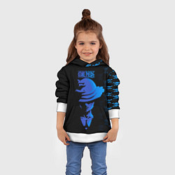 Толстовка-худи детская Манки Д Луффи One Piece, цвет: 3D-белый — фото 2