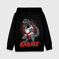 Толстовка-худи детская KARATE T-REX, цвет: 3D-черный