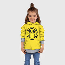 Толстовка-худи детская Как у Трафальгара Ло One Piece, цвет: 3D-меланж — фото 2