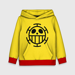 Толстовка-худи детская Как у Трафальгара Ло One Piece, цвет: 3D-красный