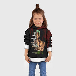 Толстовка-худи детская Зоро окровавленный One Piece, цвет: 3D-белый — фото 2