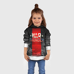 Толстовка-худи детская WAR THUNDER ВАР ТАНДЕР, цвет: 3D-белый — фото 2