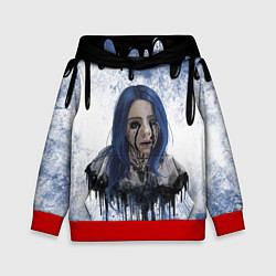 Толстовка-худи детская BILLIE EILISH БИЛЛИ АЙЛИШ Z, цвет: 3D-красный