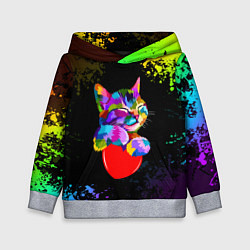 Детская толстовка РАДУЖНЫЙ КОТИК RAINBOW KITTY