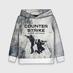 Толстовка-худи детская COUNTER TERRORIST CS GO Z, цвет: 3D-белый