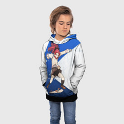 Толстовка-худи детская Meow team, цвет: 3D-черный — фото 2