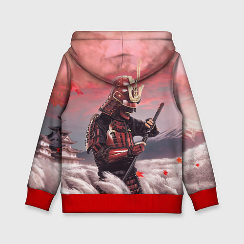 Детская толстовка Ghost of Tsushim Призрак Цусимы Z / 3D-Красный – фото 2