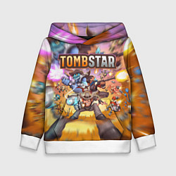 Толстовка-худи детская TombStar ТомбСтар Z, цвет: 3D-белый