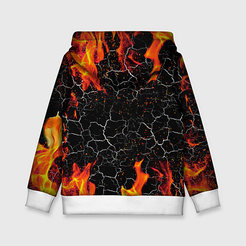 Детская толстовка Дракон Огонь Dragon Fire / 3D-Белый – фото 2