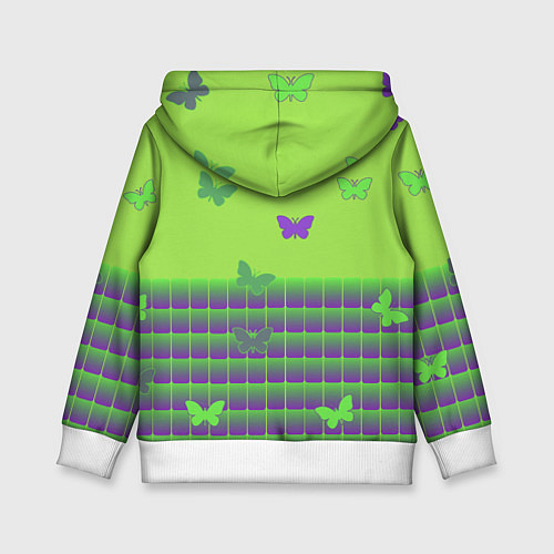 Детская толстовка Бабочки / 3D-Белый – фото 2