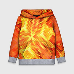 Детская толстовка Желто-оранжевая абстракция