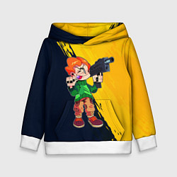 Толстовка-худи детская FNF PICO ПИКО, цвет: 3D-белый