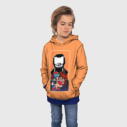 Толстовка-худи детская Boyfriend, Girlfriend, Tankman, цвет: 3D-синий — фото 2