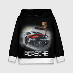 Толстовка-худи детская PORSHE, цвет: 3D-белый