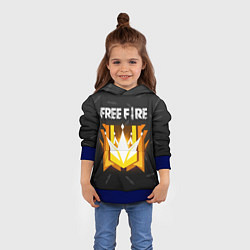 Толстовка-худи детская Free Fire Фри фаер, цвет: 3D-синий — фото 2