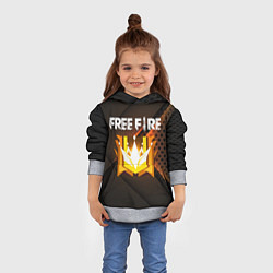 Толстовка-худи детская FREE FIRE GRAND MASTER, цвет: 3D-меланж — фото 2