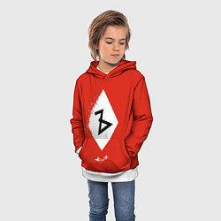 Толстовка-худи детская Алиса Ъ «Твёрдый знак», цвет: 3D-белый — фото 2