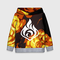 Толстовка-худи детская PIRO ПИРО ГЕНШИН, цвет: 3D-меланж