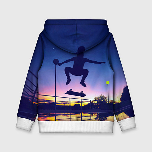 Детская толстовка Skateboarding / 3D-Белый – фото 2