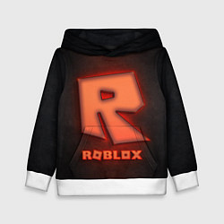 Толстовка-худи детская ROBLOX NEON RED, цвет: 3D-белый