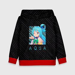 Толстовка-худи детская Аква Aqua Коносуба KonoSuba, цвет: 3D-красный