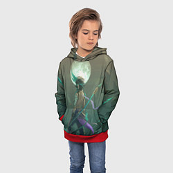 Толстовка-худи детская XIAO СЯО ПОЛНОЛУНИЕ, цвет: 3D-красный — фото 2