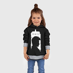 Толстовка-худи детская Я не хочу идти, цвет: 3D-меланж — фото 2