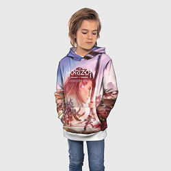 Толстовка-худи детская Элой Horizon Forbidden West DE, цвет: 3D-белый — фото 2