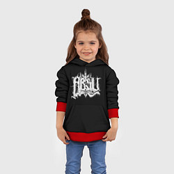 Толстовка-худи детская Absu, цвет: 3D-красный — фото 2