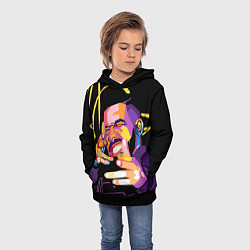 Толстовка-худи детская Drake, цвет: 3D-черный — фото 2