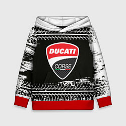 Толстовка-худи детская Ducati Дукати Z, цвет: 3D-красный