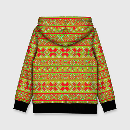 Детская толстовка Вязаный рисунок / 3D-Черный – фото 2