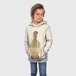 Толстовка-худи детская Силуэт Нейта Дрейка Uncharted, цвет: 3D-меланж — фото 2