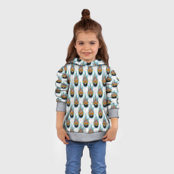 Толстовка-худи детская Игра в Боулинг, цвет: 3D-меланж — фото 2