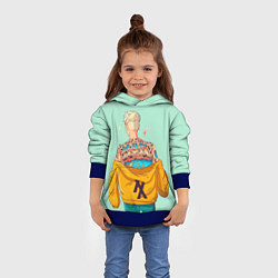 Толстовка-худи детская МГК, цвет: 3D-синий — фото 2