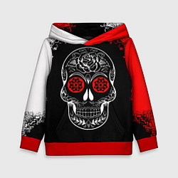 Детская толстовка Red White Skull - Череп