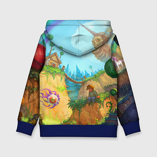 Детская толстовка Terraria Террария Z / 3D-Синий – фото 2