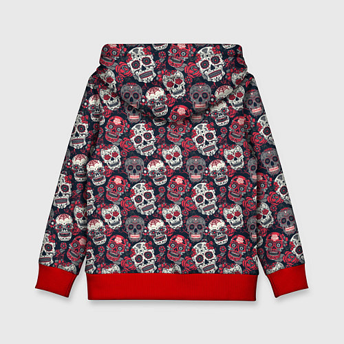 Детская толстовка Halloween / 3D-Красный – фото 2