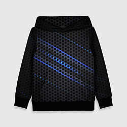 Толстовка-худи детская СТАЛЬНАЯ СЕТКА НЕОН STEEL MESH NEON, цвет: 3D-черный
