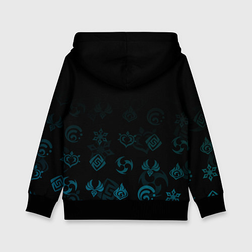 Детская толстовка Венти, Genshin Impact / 3D-Черный – фото 2