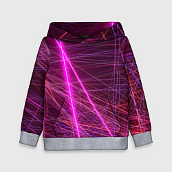 Толстовка-худи детская ЛАЗЕРЫ LASERS, цвет: 3D-меланж