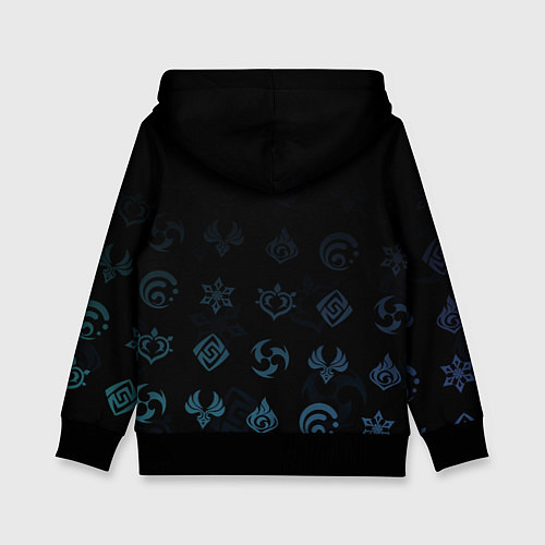 Детская толстовка Кэйа Genshin Impact / 3D-Черный – фото 2