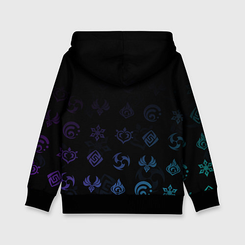 Детская толстовка Сяо Genshin Impact / 3D-Черный – фото 2