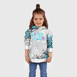 Толстовка-худи детская Игра в кальмара, цвет: 3D-белый — фото 2