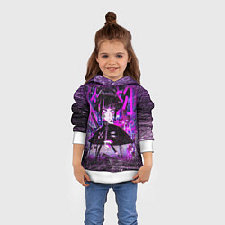 Толстовка-худи детская Cyberpunk Samurai Anime, цвет: 3D-белый — фото 2
